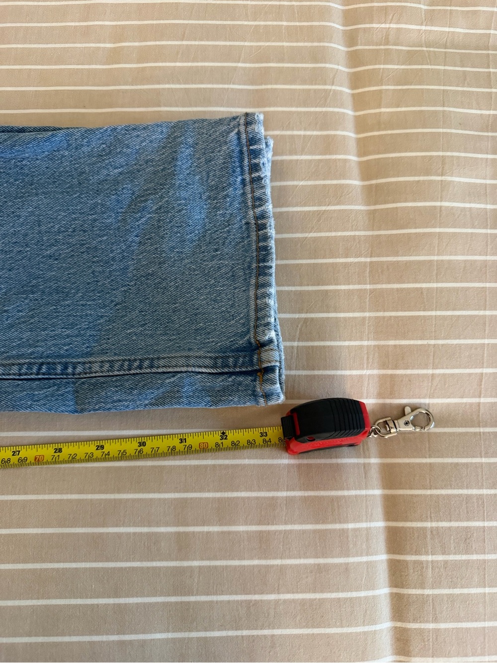 Abercrombie & Fitch Light Blue Mid Rise Straight Jeans—Curve Love - Picture 3 of 4